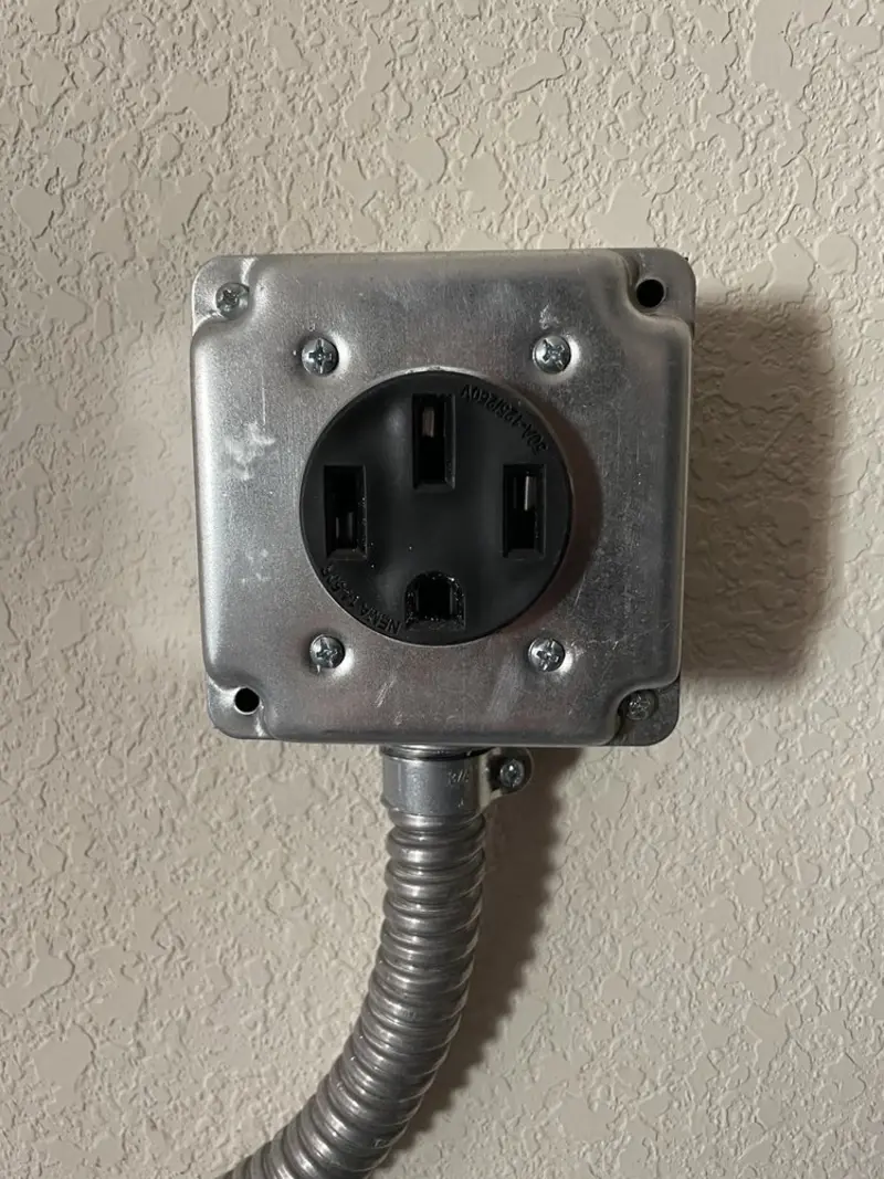 NEMA 14-50 outlet installed for Smart Home Electrical in Parker